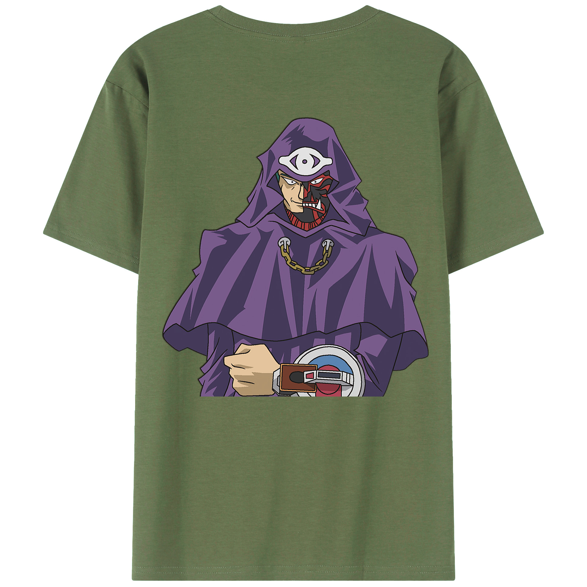（画像用） 遊☆戯☆王 Yu-Gi-Oh! 綿100％ メンズ半袖Tシャツ（バックプリント） 通気性